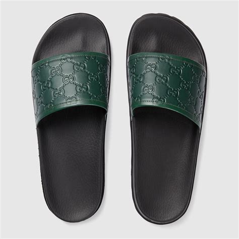 gucci menss slides sise 10|Gucci men's sliders.